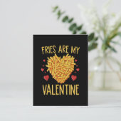 Fries sind meine Valentine Begleitkarte (Stehend Vorderseite)