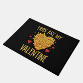 Fries sind meine Valentine Fußmatte (Schrägansicht)