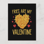Fries sind meine Valentine Postkarte (Vorderseite)