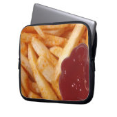 Fries und Ketchup Laptopschutzhülle (Vorderseite Links)