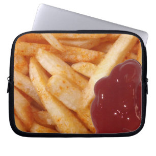 Fries und Ketchup Laptopschutzhülle