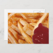 Fries und Ketchup Postkarte (Vorne/Hinten)