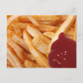 Fries und Ketchup Postkarte (Vorderseite)