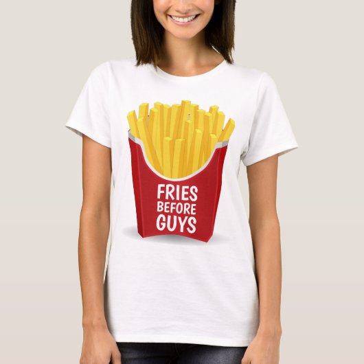 FRIES VOR TYP Funny Ladys T - Shirt (Vorderseite)