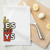 Fries vor Typ Handtuch (Viertel Falte)