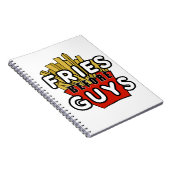 Fries vor Typ Notizblock (Rechte Seite)