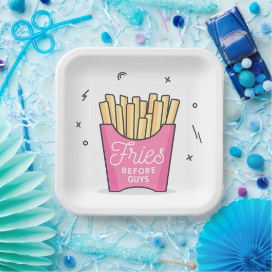Fries vor Typ Pappteller (Party)