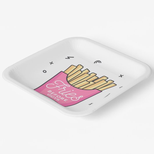 Fries vor Typ Pappteller (Gewinkelt)