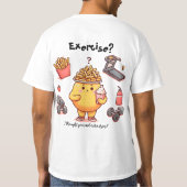 Fries vs. Fitness T-Shirt (Rückseite)