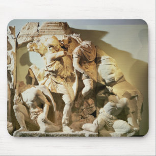 Friesdetail einer Kampfszene Mousepad