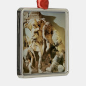 Friesdetail einer Kampfszene Silbernes Ornament (Rechts)