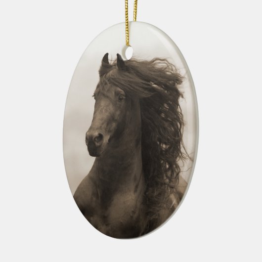 Friese Runs Horse Holiday Ornament (Links)