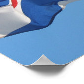 Friese Vlag, friesische Flagge, Foto Poster von Fr (Ecke)