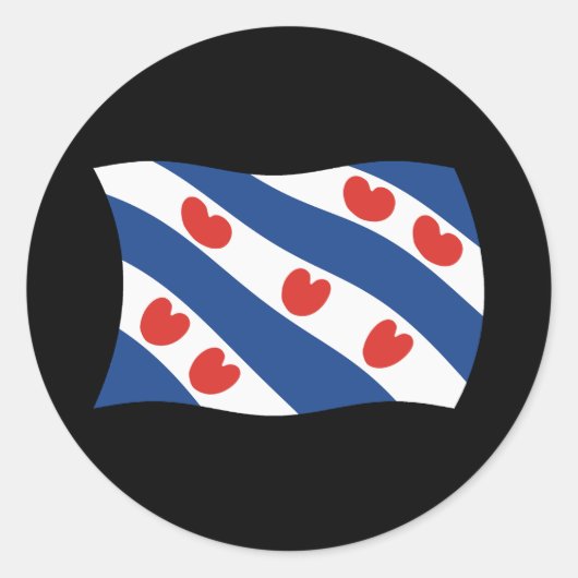 Friesen Flag Aufkleber (Vorderseite)