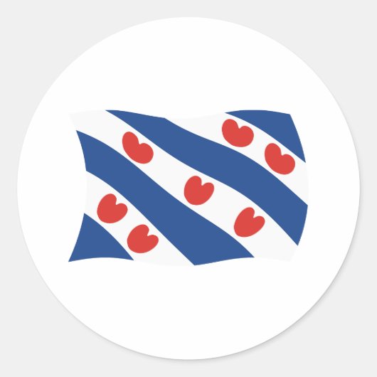Friesen Flag Aufkleber (Vorderseite)