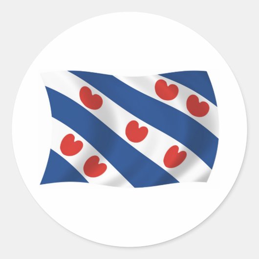 Friesen Flag Aufkleber (Vorderseite)