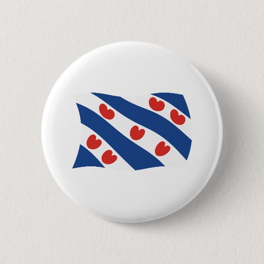 Friesen-Flagge-Button Button (Vorderseite)
