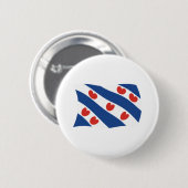 Friesen-Flagge-Button Button (Vorne & Hinten)
