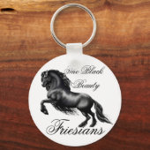 Friesen, schwarzer Brief Schlüsselanhänger (Vorderseite)
