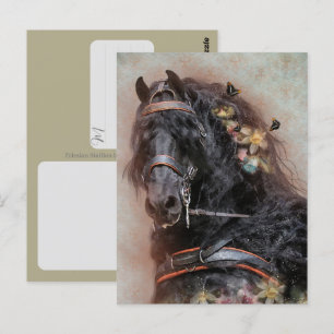 Friesenpferd - Postkarte