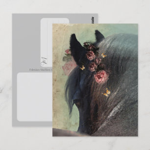 Friesenpferd - Postkarte