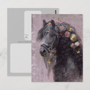 Friesenpferd - Postkarte