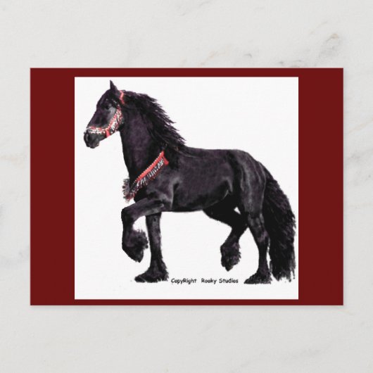 Friesian Dance Postcards Postkarte (Vorderseite)