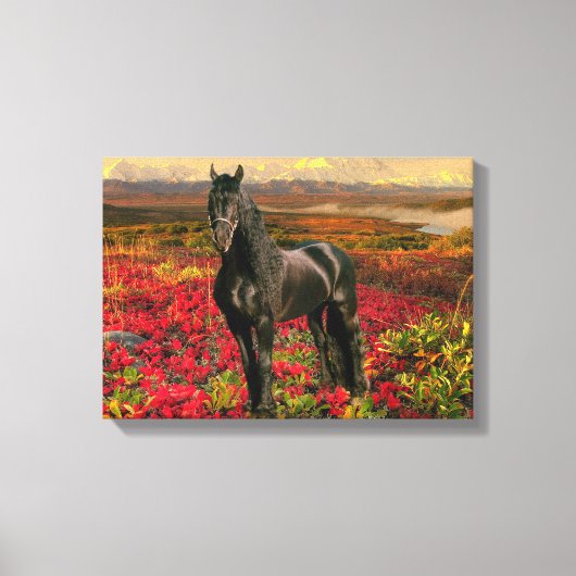Friesian DIAMOND I - Wrapped Canvas Leinwanddruck (Vorderseite)