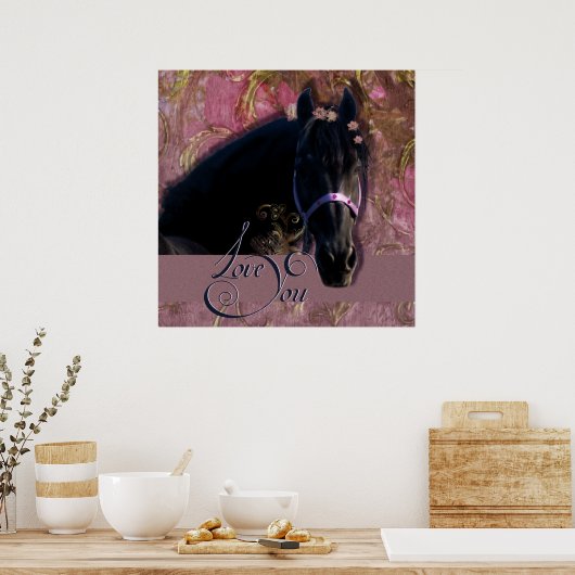 Friesian DIAMOND Portrait - Poster (Küche)