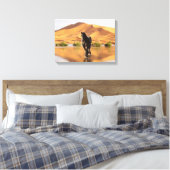 Friesian DIAMOND V - Wrapped Canvas Leinwanddruck (Insitu (Schlafzimmer))