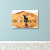 Friesian DIAMOND V - Wrapped Canvas Leinwanddruck (Insitu (Holzboden))