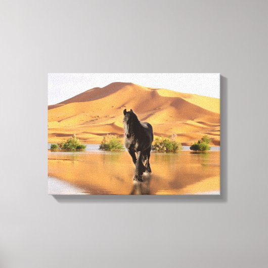 Friesian DIAMOND V - Wrapped Canvas Leinwanddruck (Vorderseite)