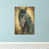 Friesian DIAMOND - Wrapped Canvas Leinwanddruck (Insitu (Holzboden))