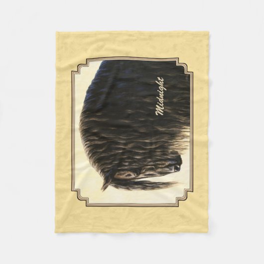 Friesian Draft Horellow Fleecedecke (Vorderseite)