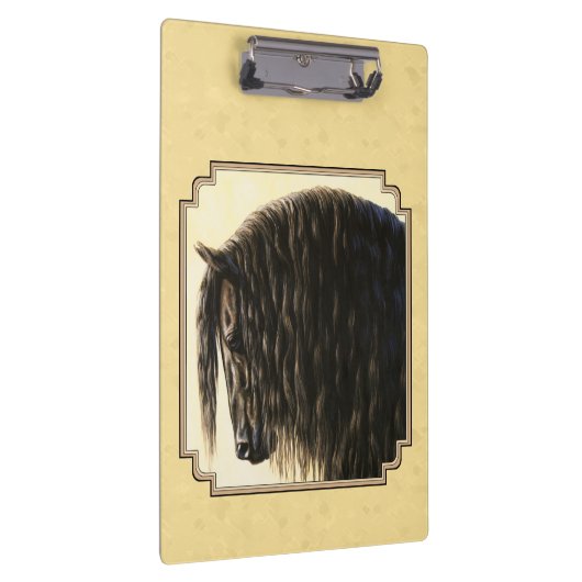 Friesian Draft Horellow Klemmbrett (Rechts)