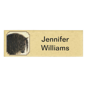 Friesian Draft Horellow Namenschild