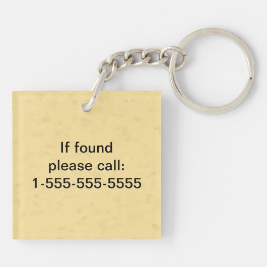 Friesian Draft Horellow Schlüsselanhänger (Rückseite)