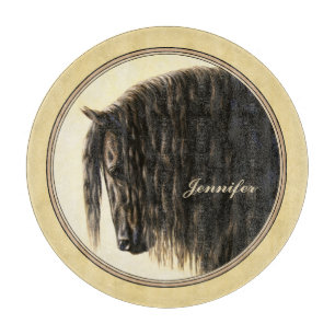 Friesian Draft Horellow Schneidebrett