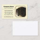 Friesian Draft Horse Bale Yellow Visitenkarte (Vorne/Hinten)