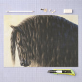 Friesian Draft Horse Seidenpapier (Handwerk)