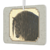 Friesian Draft Horse Silver Gray Autolufterfrischer (Links)
