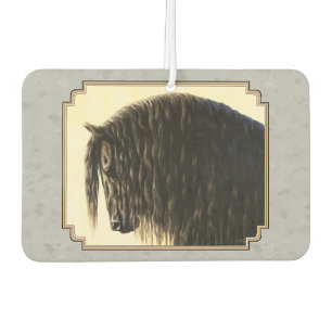 Friesian Draft Horse Silver Gray Autolufterfrischer