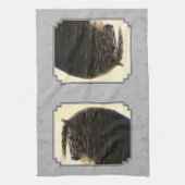 Friesian Draft Horse Silver Gray Handtuch (Vertikal)