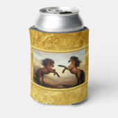 Friesian Draft Horses in the rocky mountain tal Dosenkühler (Kanne Rückseite)