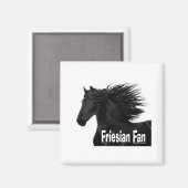Friesian Fan Magnet (Vorderseite/Rückseite)