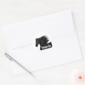 Friesian Fan Runder Aufkleber (Umschlag)