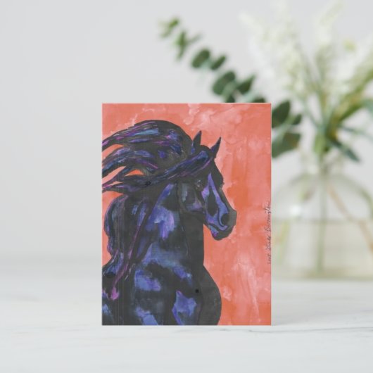 Friesian Fantasy Postkarte (Stehend Vorderseite)