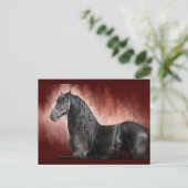 Friesian Fire Postkarte (Stehend Vorderseite)