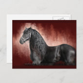 Friesian Fire Postkarte (Vorne/Hinten)