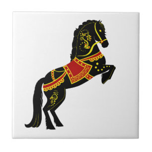 Friesian Folk hallion/schwarze Schönheit, schwarze Fliese